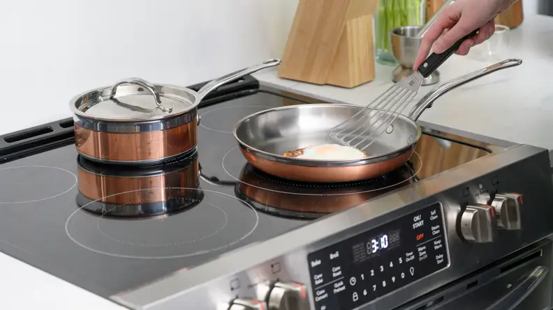 Hestan Cookware - CopperBond on Range
