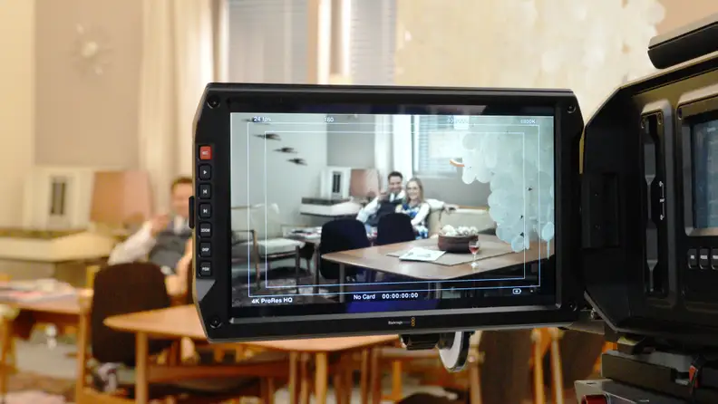 Blackmagic calls the 10.1-inch LCD the "largest viewfinder" on any camera of this type.