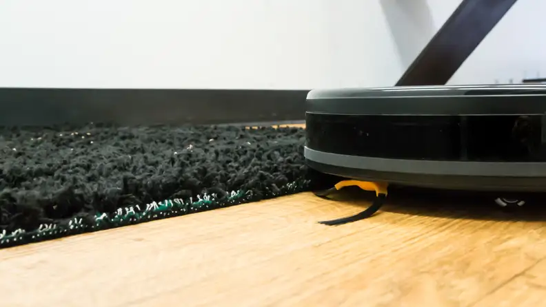The Eufy Robovac 11 Plus had an issue getting caught on our high-pile carpet.