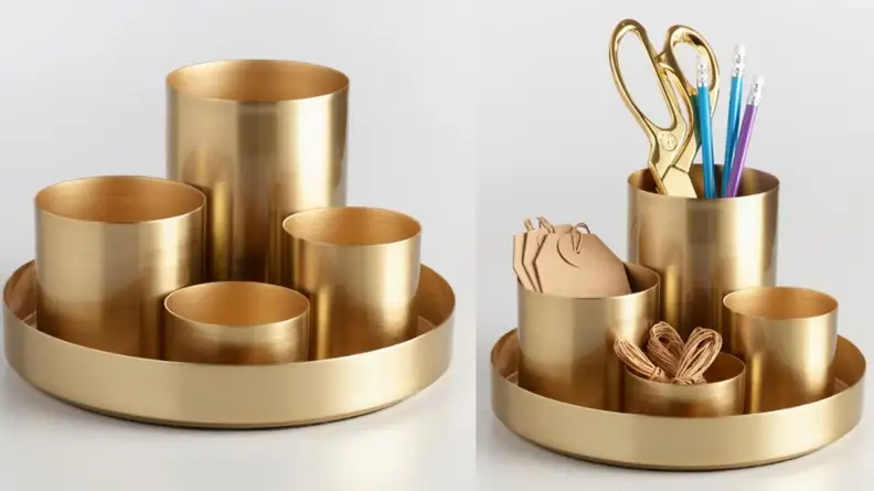 Gold Desk OrganizerGold Desk Organizer