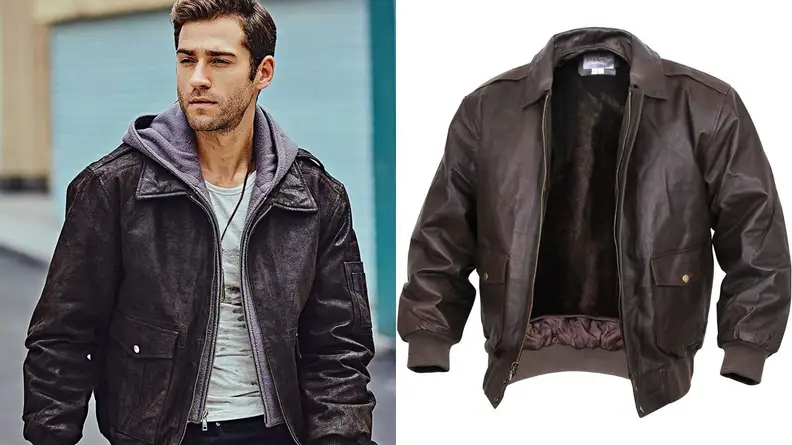 Man in A-2 jacket.