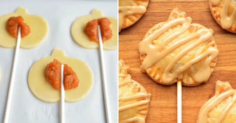 Mini pumpkin and apple pie