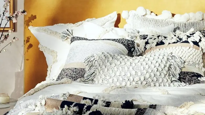 Anthropologie has a unique collection of boho bedding.