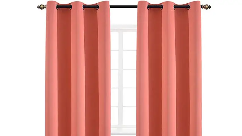These Yakamnok coral curtains keep your room warm, provide privacy, and let you darken the room for great TV watching