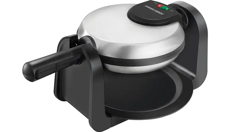 The Black & Decker WM1404S Belgian Flip Waffle Maker