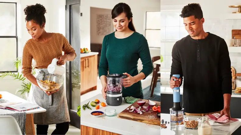 KitchenAid's new cordless hand mixer, food chopper, and hand blender