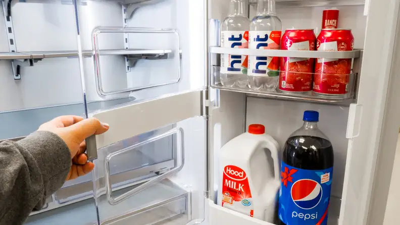 The increasingly popular door-in-door design allows even easier access to the most commonly-used items in your fridge.