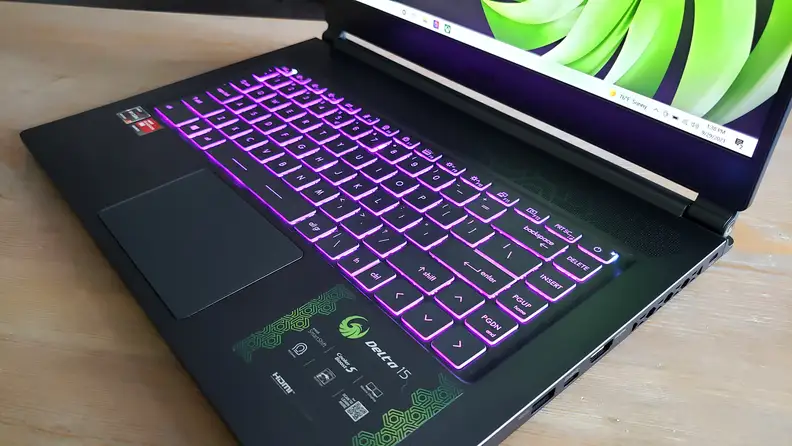 A laptop keyboard