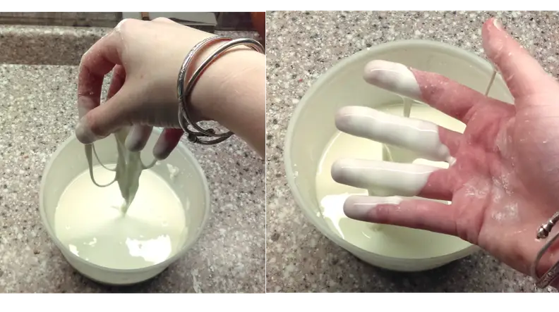 Non-Newtonian slime