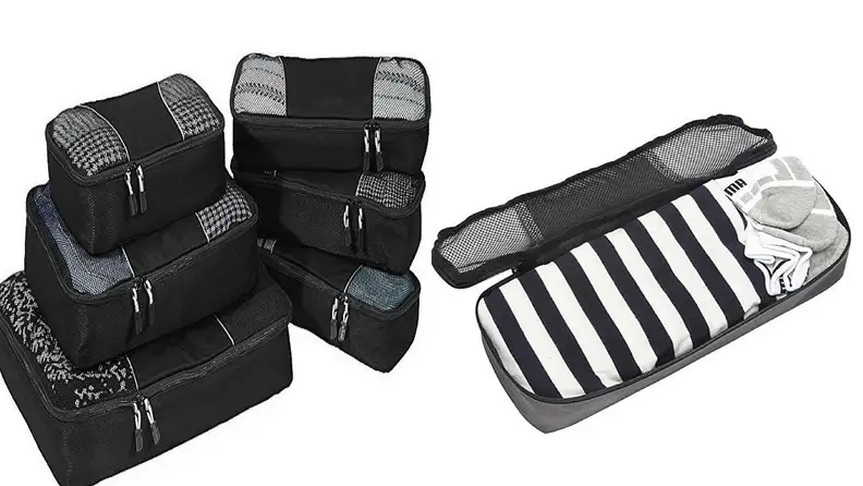 Packing cubes for traveling