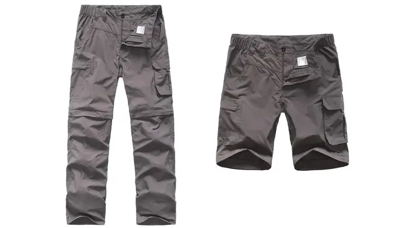Convertible pants in long and short.
