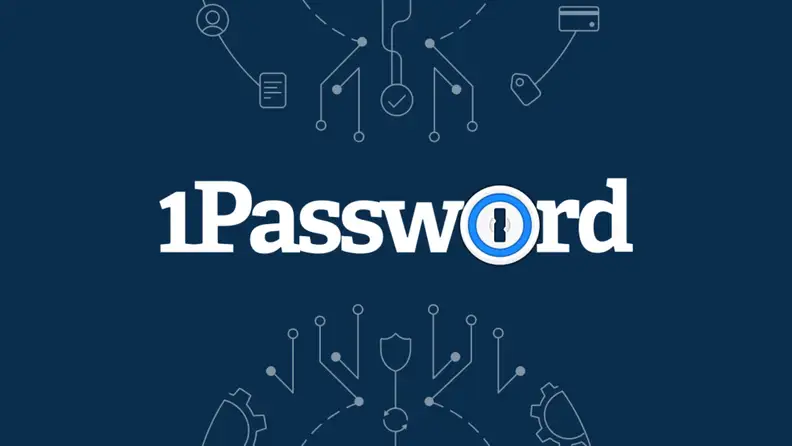 Logo of the 1Password manager interface.