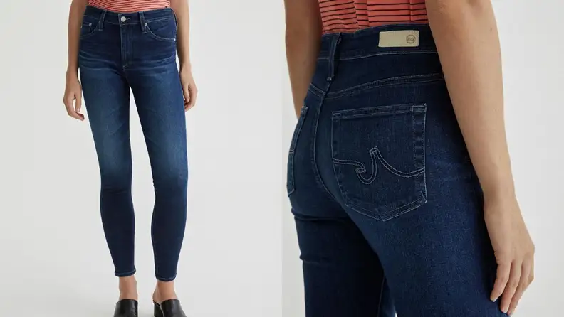 AG dark wash skinny jeans