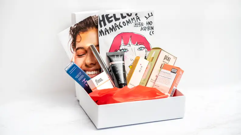 A box from Allure Beauty Box's subscription.