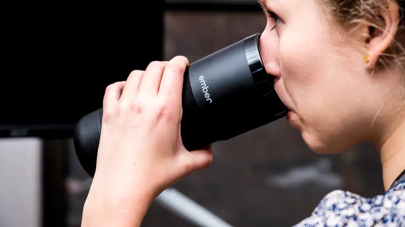 Ember Travel Mug Drinking