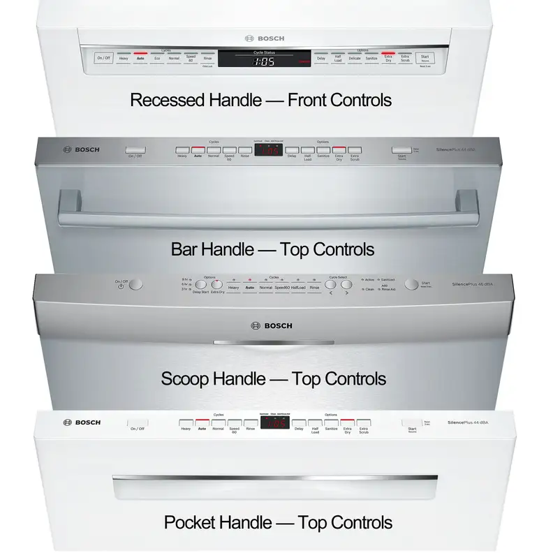 Bosch bar pocket hidden top scoop handles