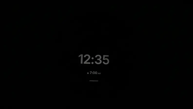 dark face of dreamie alarm clock