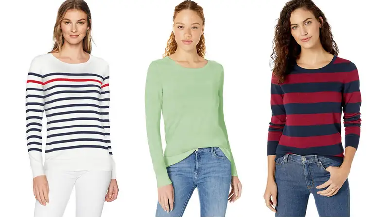They may look like Charlie's Angels, but we promise they're just sweater models.