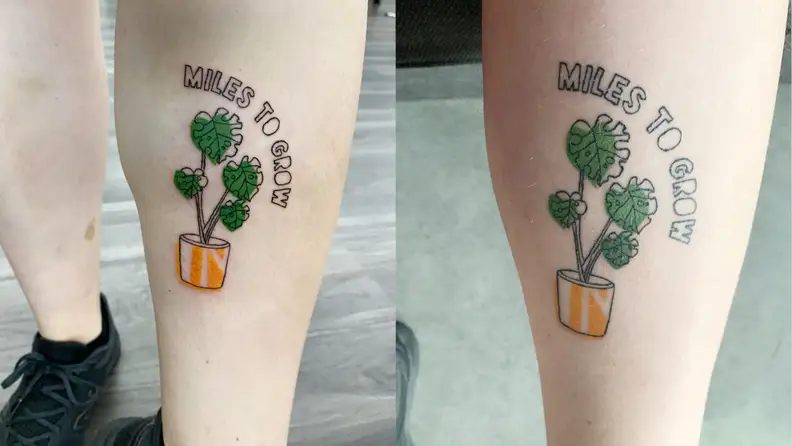 Two tattoos side by side