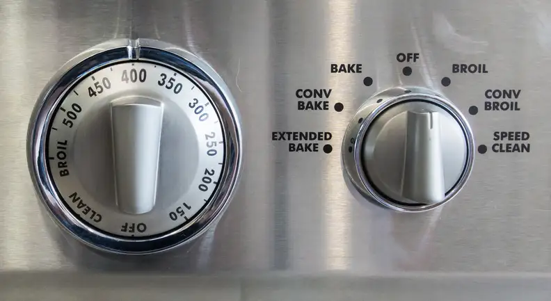 Oven temperature control knobs