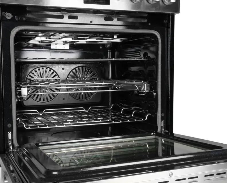 Oven cavity and racks
