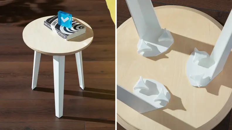 Close up product shots of the Floyd side table.