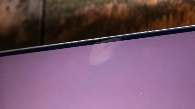 A smudge on a gaming monitor