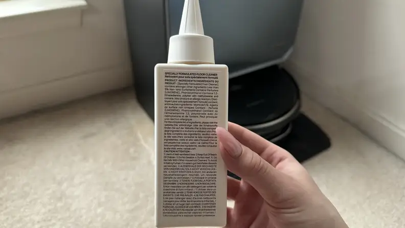 Narwhal-specific cleaning solution to use in the mop