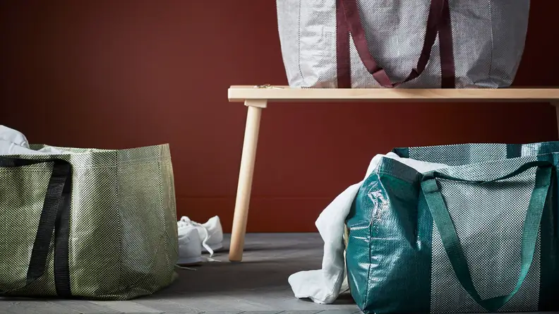 The iconic Ikea shopping bag, redesigned