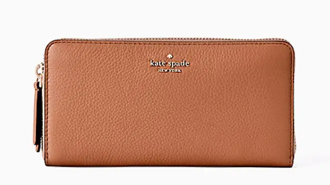 Brown Kate Spade long wallet
