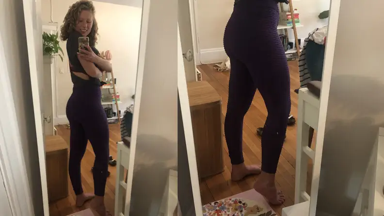 Courtney in TikTok leggings