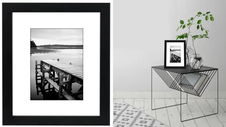 Americanflat 2-Pack, 8x10 Black Picture Frames
