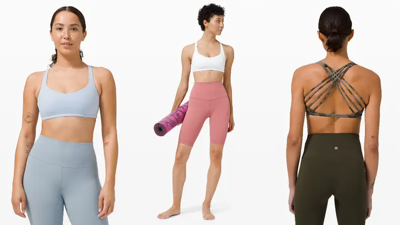 This bra has an open back that won't hinder your movement.