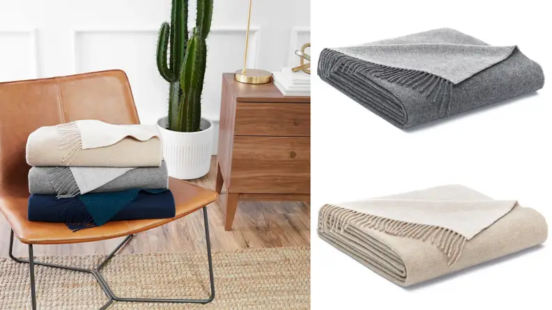 Cashmere throw
