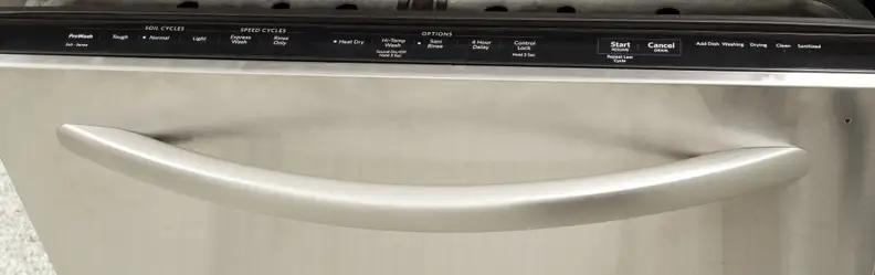 KitchenAid KDTE204DSS controls