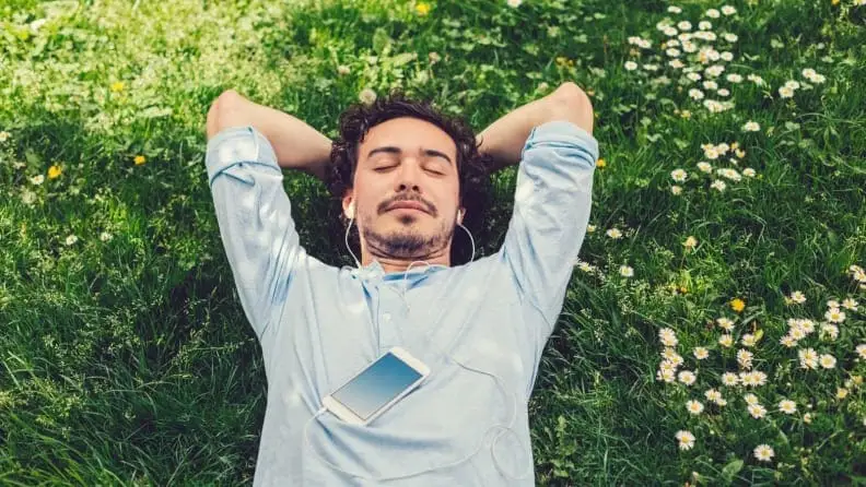 person meditating