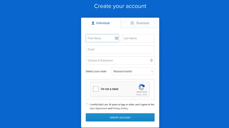How to buy bitcoin: make a new account at coinbase