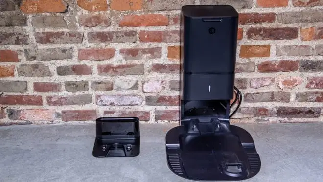 Two robot vacuum charging stations side by side.