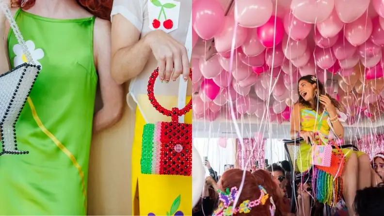 The designer behind this brand is known for her extravagant and imaginative New York Fashion Week shows, like this NYFW Bat Mitzvah she threw in 2019.