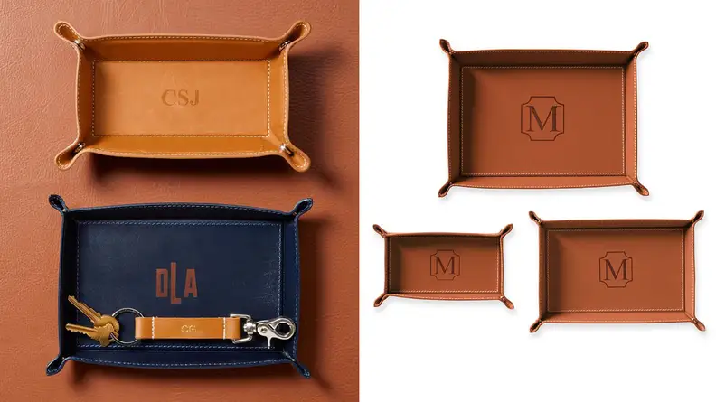 Leather trays