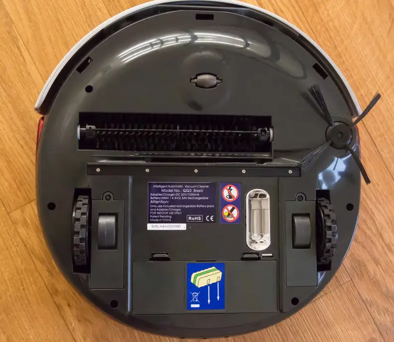 The QQ-2 has a UV light that helps sanitize the floor.