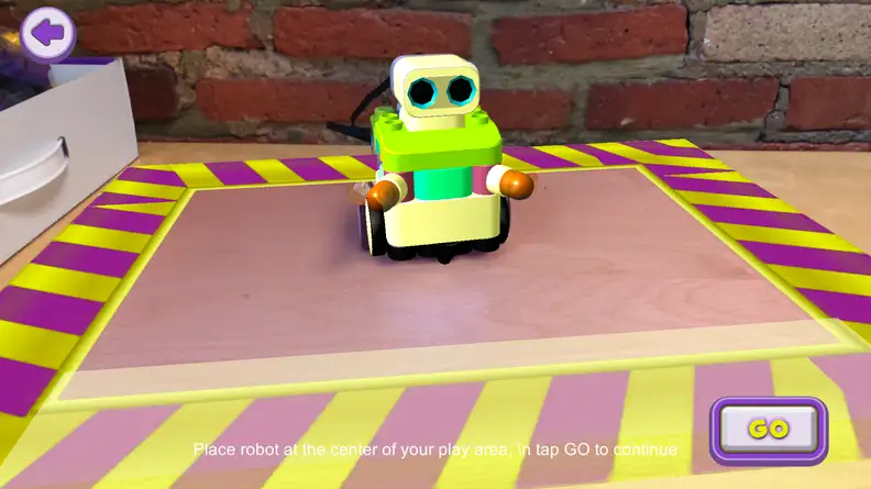 You can select a play area for your Botzees robot.
