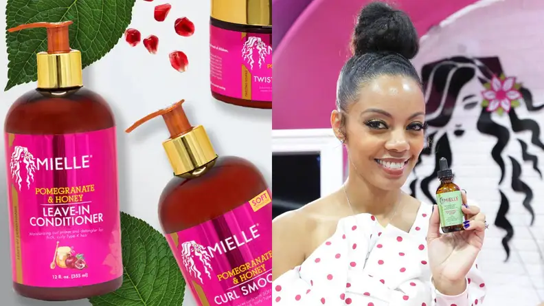 The Mielle Organics Pomegranate and Honey Leave-In Conditioner and Curl Smoothie.