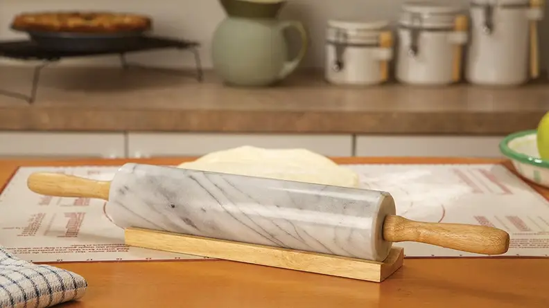 Marble rolling pin