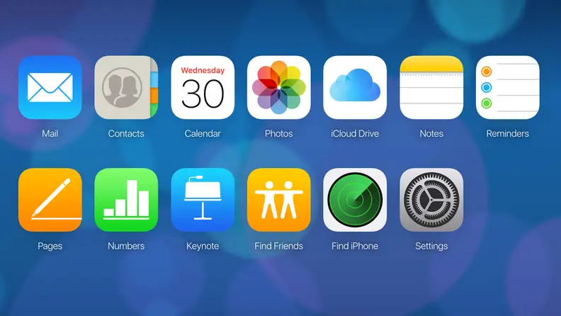 Apple iCloud Interface