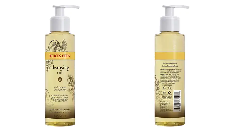The Burt's Bees Cleansing Oil with Coconut & Argan Cleanser.