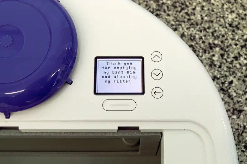 The Neato Botvac 80's LCD display