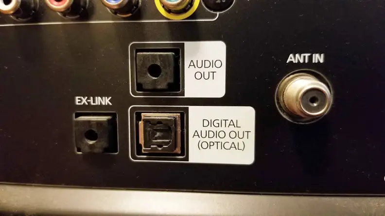 What is an optical audio port?