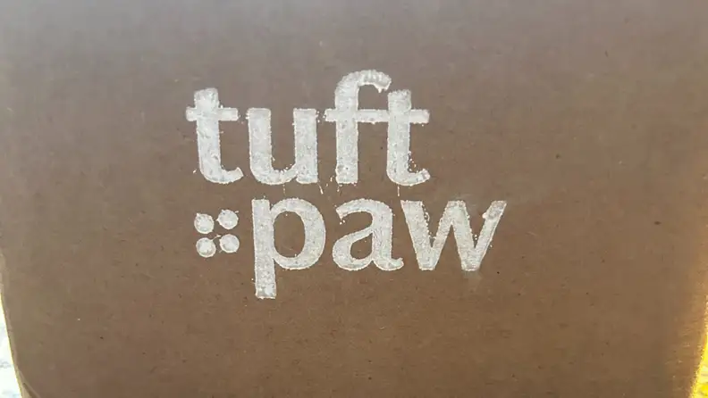 Close up of Tuft + Paw box