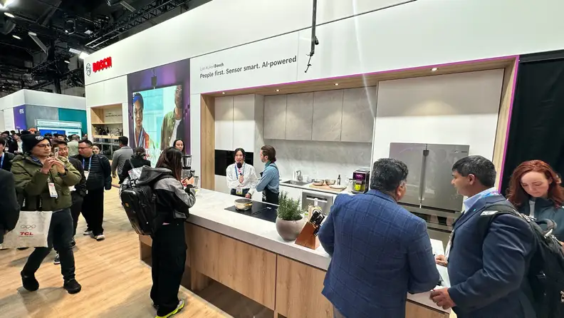 The show kitchen on the CES 2026 show floor